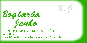 boglarka janko business card